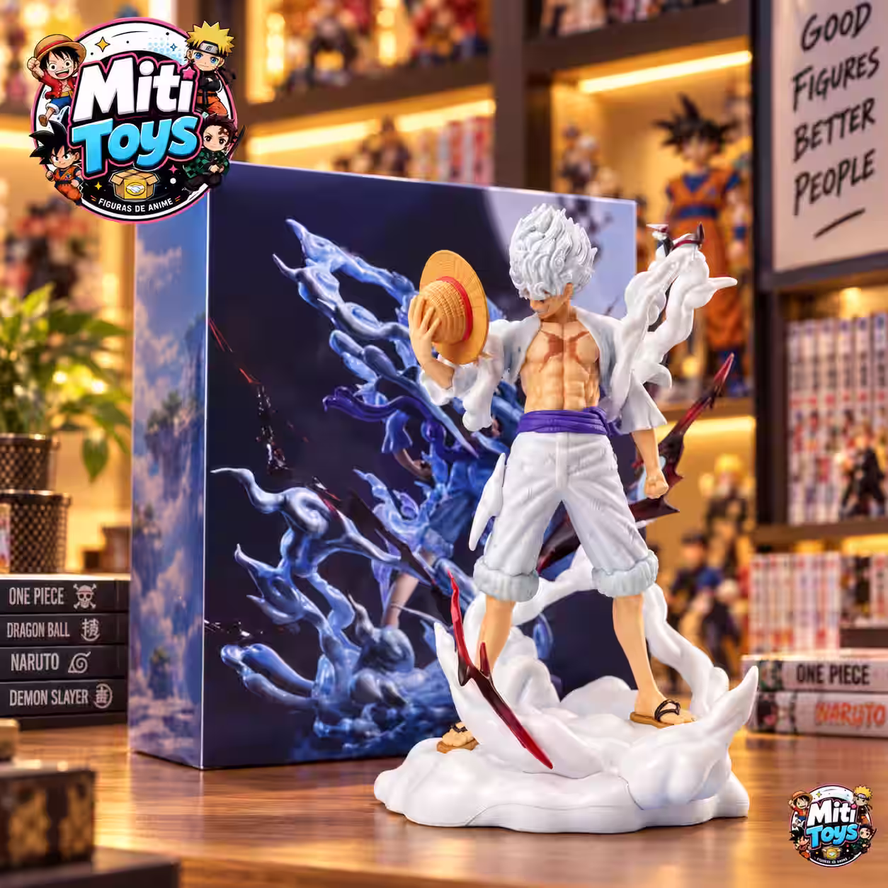 Figura destacada Luffy Gear 5 de Mititoys
